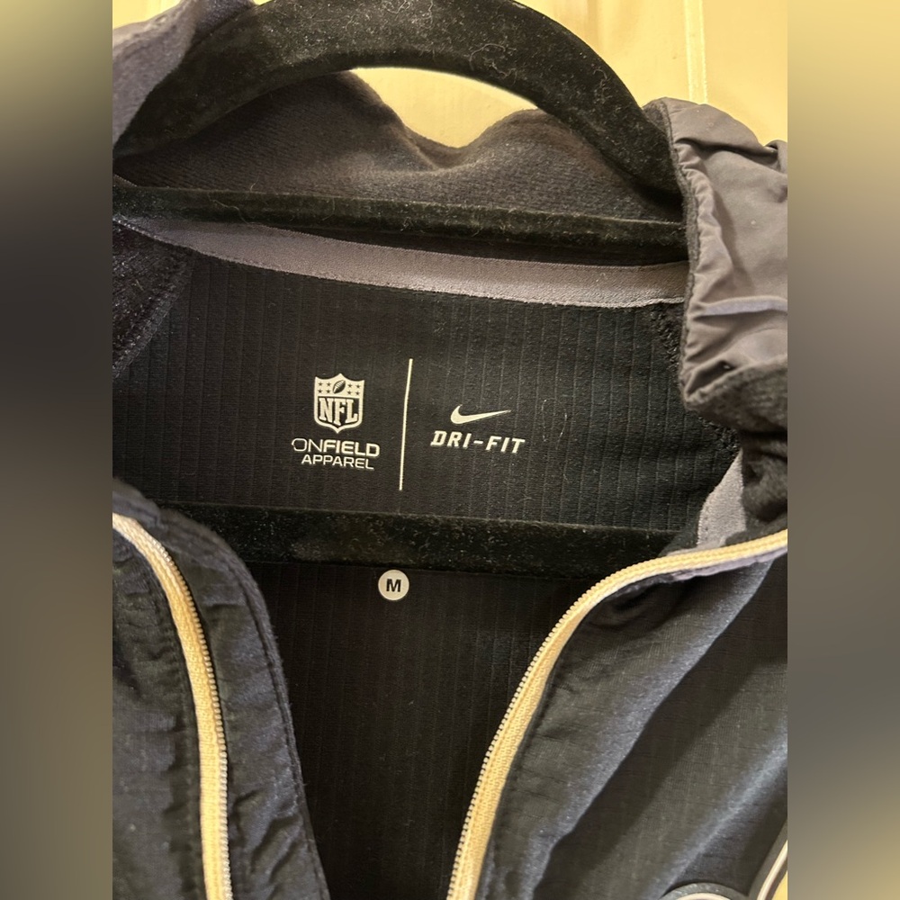 NFL Nike OnField Apparel Saints Black and Gray Jacket - Picture 6 of 7